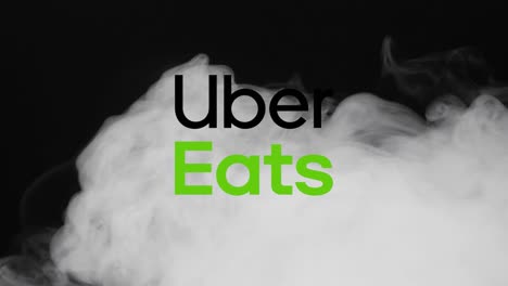 Illustrativer-Leitartikel-Des-Uber-Eats-Symbols,-Das-Erscheint,-Wenn-Weißer-Rauch-überfliegt