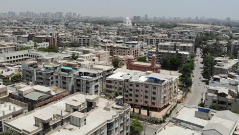 Aerial-View-Of-Downtown-Karachi-During-The-Day