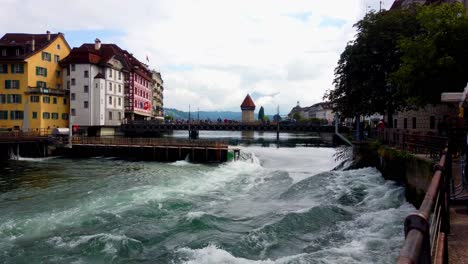 Rapid-flowing-water-in-Lucerne-city-of-Switzerland