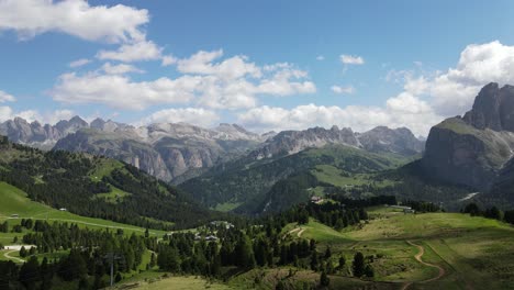 Dolomites-on-a-sunny-day-with-clouds