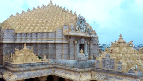 The-exterior-architecture-of-the-Somnath-Temple-is-seen