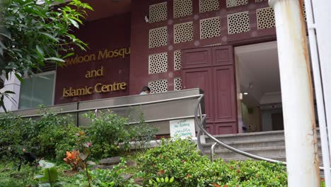 Vordereingang-Der-Kowloon-Moschee-Und-Des-Islamischen-Zentrums