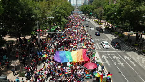 Mexico-City,---June-25,-2022:-Celebratory-gay-pride-parade-showcasing-inclusivity-and-equality