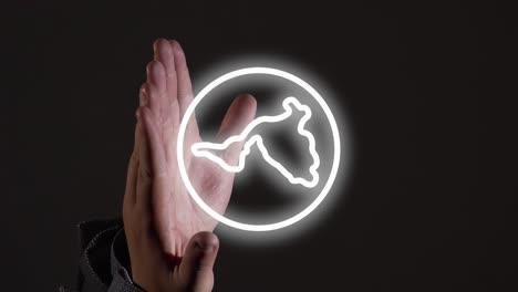 Vertical-Video-of-Hands-Unveiling-World-Symbol-for-Global-Communication