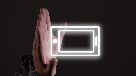 Vertical-Video-Reveals-Hands-Displaying-Smartphone-Graphic-for-Mobile-Communication