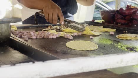 Puesto-De-Tacos-En-Playa-Del-Carmen-Cancún-México