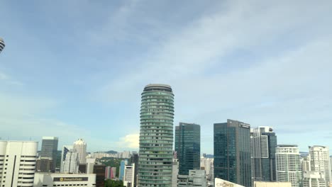 View-from-hotel-KL-Tower-to-Petrona-twins-towers-at-Kuala-Lumpur-Malaysia-panning-Soho-Suites