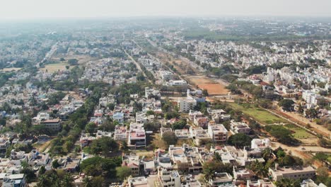 área-Residencial-De-Mysore-En-Una-Vista-De-Dron