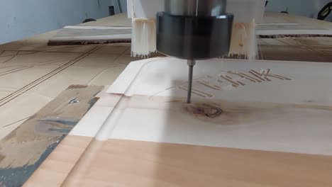 CNC-Router-Carving-Christmas's-Trees-Out-Of-Forex-Plastic-Foam