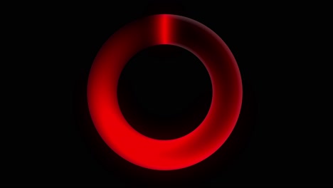 Seamless-loop-spinning-glowing-red-circle-on-black-background