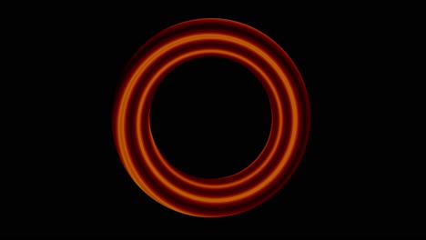 Seamless-loop-spinning-brown-vortex-textured-circle-on-black-background