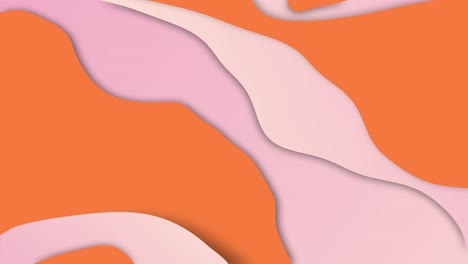 Abstrakter-Animierter-Hintergrund-Aus-Rosa-Und-Orangefarbenen-Wellenformen
