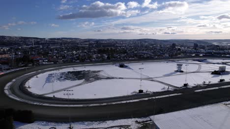 Harness-racing-track-in-Oslo,-Norway