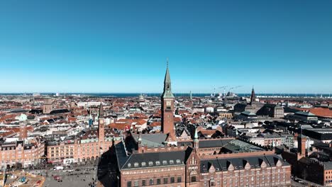 Drohnenaufnahmen-Vom-Stadtzentrum-Von-Kopenhagen-In-Dänemark