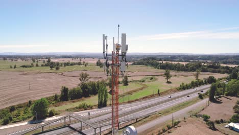 A-stunning-aerial-view-of-a-telephone-signal-tower