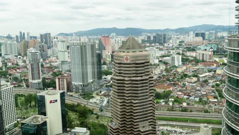 View-from-observation-deck-inside-twin-towers-Menara-Berkembar-Petronas-Kuala-Lumpur-Malaysia