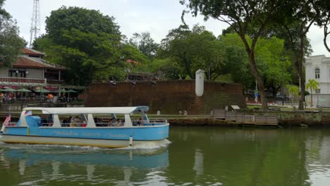 Ciudad-Histórica-De-Melaka-Malaca-Crucero-Por-El-Río-Tan-Puente-Kim-Seng-Malasia