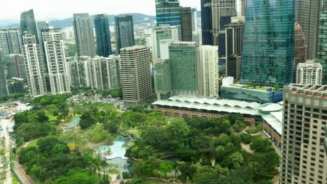 View-from-Twin-Towers-Menara-Petronas-Kuala-Lumpur-Malaysia-tilt-shot