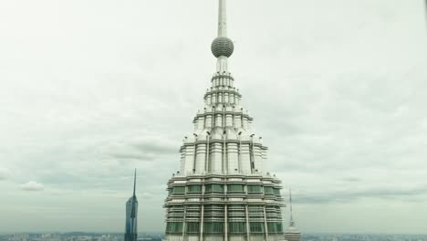 Cloudy-day-view-of-right-tower-from-Menara-Berkembar-Petronas-Kuala-Lumpur-Malaysia