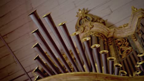 Rare-restored-antique-pipe-organ-detail-from-a-old-sanctuary