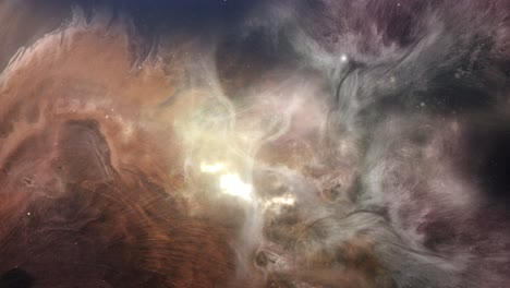 Hell-Leuchtender-Nebel-Im-Weltraum