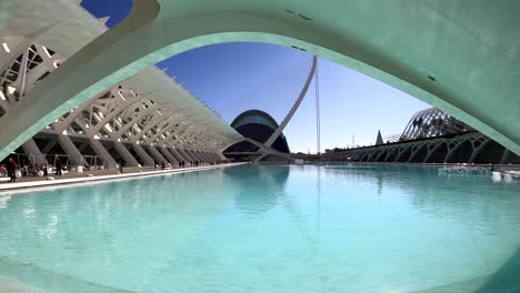 Santiago-Calatrava-design,-City-of-Arts-and-Sciences-complex---Valencia-Spain