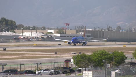 Southwest-Airlines-plane-lifting-off-from-runway