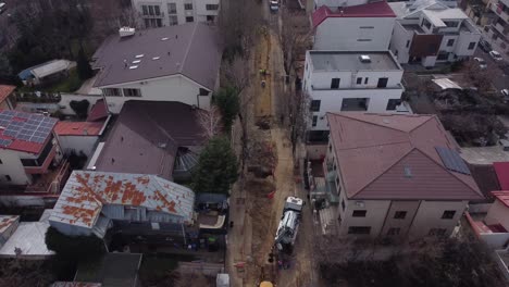 Residential-Street-Under-Construction.-Replacing-Old-Pipes