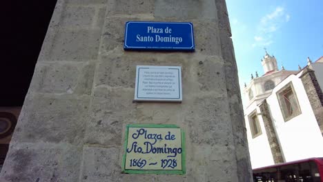 Closer-look-at-plaque-of-Santo-Domingo-Square-and-marvel-at-its-beauty