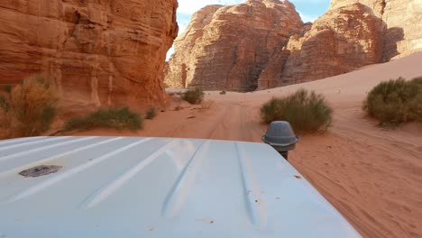 top-view-of-a-jeep-in-the-desert