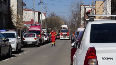 Fire-Trucks-And-Ambulance-At-Fire-Intervention