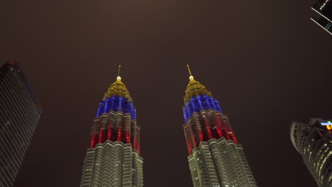 Petronas-twin-tower-special-color-for-independence-Malaysia-Suria-KLCC-Kuala-Lumpur