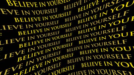Believe-in-yourself-motivational-rotating-yellow-text-animation-on-black-background