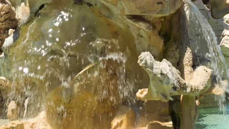 Closeup-of-the-Fountain-of-the-Four-Rivers-by-Gian-Lorenzo-Bernini,-Rome,-Italy