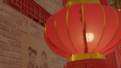 Chinese-new-year-Rabbit-2023-illustration-kids-red-lanterns-tilt-shot