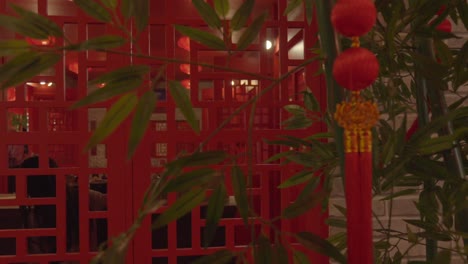Chinesisches-Neujahrsrestaurant-Bambusfenster