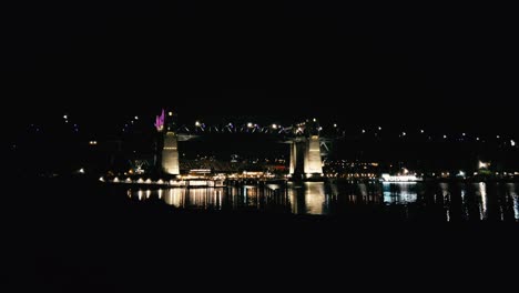 Canada-Vancouver-BC-Night-Bridge