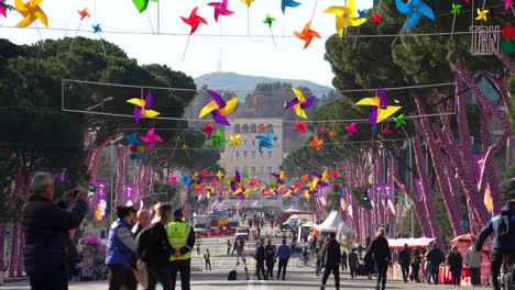 Streets-of-Tirana-decorated-with-colorful-design-elements-for-nationals-festivities-of-the-Spring-Day