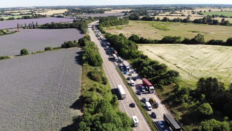 Traffic-is-blocked-up-along-the-A12-between-Colchester-and-Chelmsford-as-protesters-stage-a-go-slow-protest-against-the-rising-cost-of-fuel