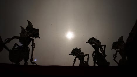 Indonesian-shadow-puppet-show-silhouette