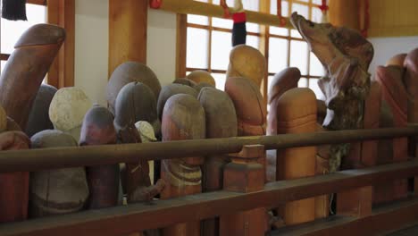Tagata-Shrine-"Fertility"-Idols-in-Temple-on-day-of-Honen-Festival