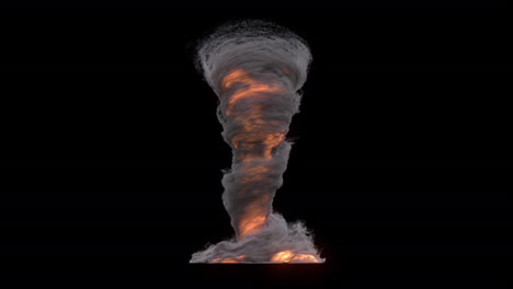 Realistische-3D-Animation-Fx-Tornadofeuer