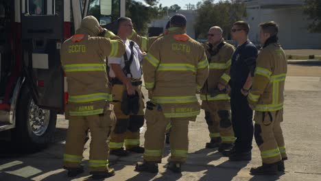 Firefighters-meet-to-talk-about-an-emergency-response-training-exercise-they-will-conduct