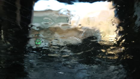 Car-Washing,-View-From-Inside-the-car.4k-video