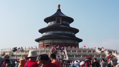 Temple-of-Heaven,-Beijing,-China,-slow-motion,-still-cam,-59-seconds