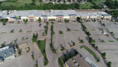 This-is-an-aerial-video-of-a-shopping-center-in-Denton-Texas
