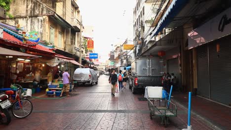 Empty-streets-and-closed-shops-in-Yaowarat-road-or-Chinatown-in-Bangkok-City-during-the-covid-19-pandemic