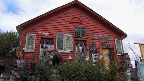 Heidelberg-Project-"Detroit-Industrial-Gallery"-by-Tim-Burke,-also-known-as-Dotty-Wotty-Art-in-Detroit,-Michigan,-USA
