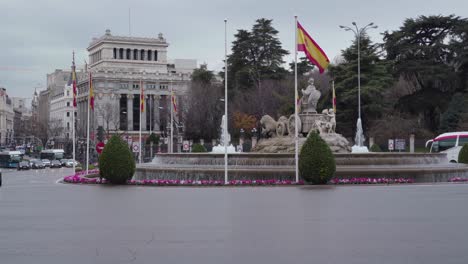 Plaza-Cibeles-in-Madrid,-Spain