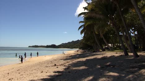Public-beach-in-Rarotonga,-Cook-Islands